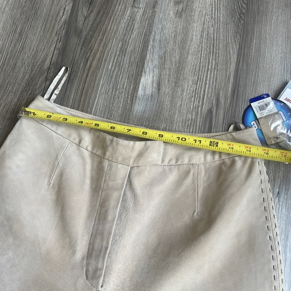 Vintage Massini Washable Womens Suede Wide Leg Leather Pants 8 NEW WITH TAGS - Picture 7 of 7